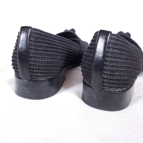 Stuart Weitzman square toe textured tassel loafers - Picture 7 of 10